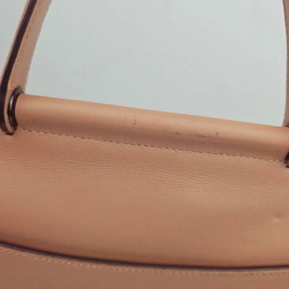Coach Willis 1941 Top Handle Satchel Peach Leather Bag - Picture 13 of 16